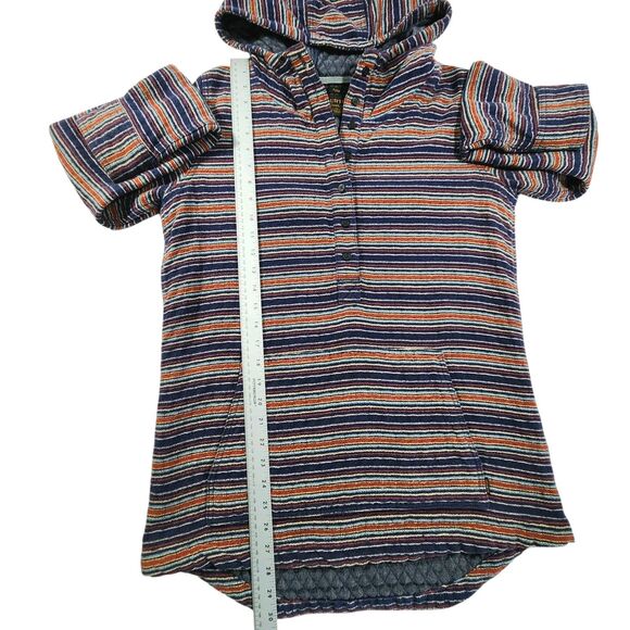 Burton Durable Goods Hoodie Large Multi Striped Pullover Snowboard Winter Grunge - Picture 9 of 11